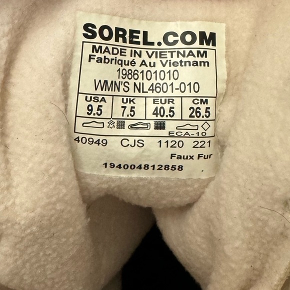 Sorel Women's Explorer II Joan Cozy Winter Boot In Black Sea Salt Size 9.5 - Picture 16 of 16